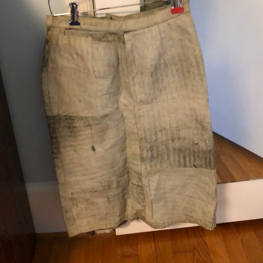 Italian leather skirt